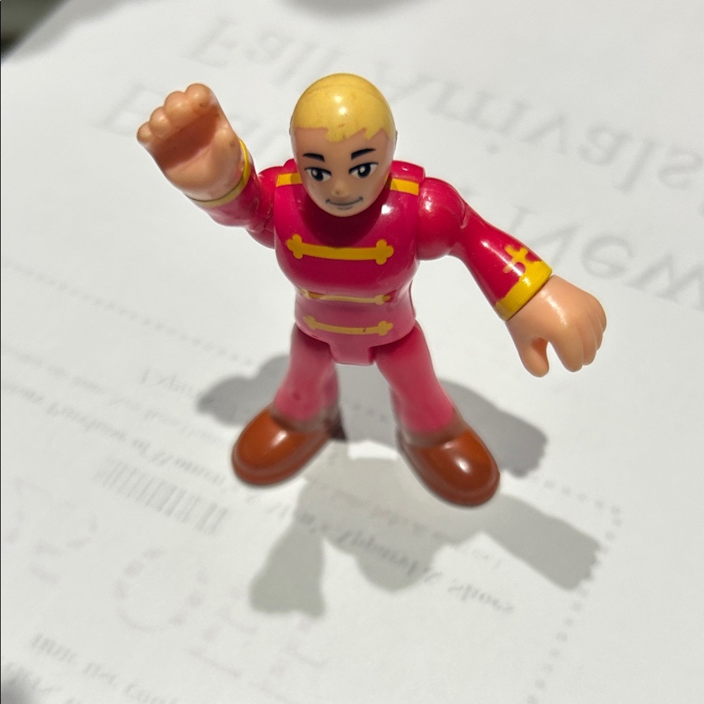 2019 F.P IMAGINEXT PREDIOUS Red Toy Figure with Brown Shoes